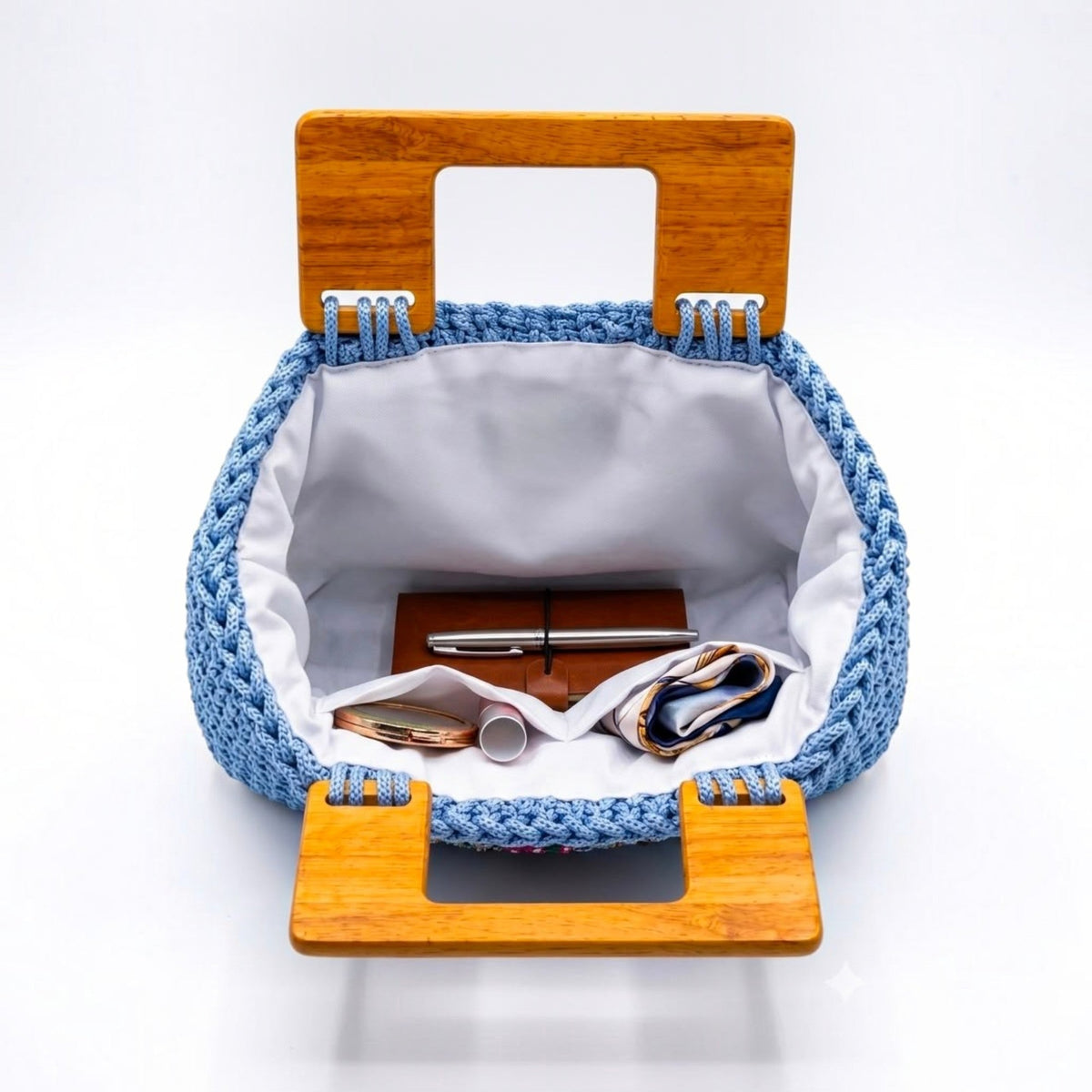 Corn Flower Blue Floral Tote