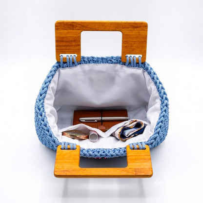 Corn Flower Blue Floral Tote