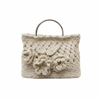 Ivory Bloom Handmade Handbag