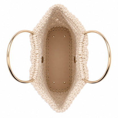 Ivory Bloom Handmade Handbag
