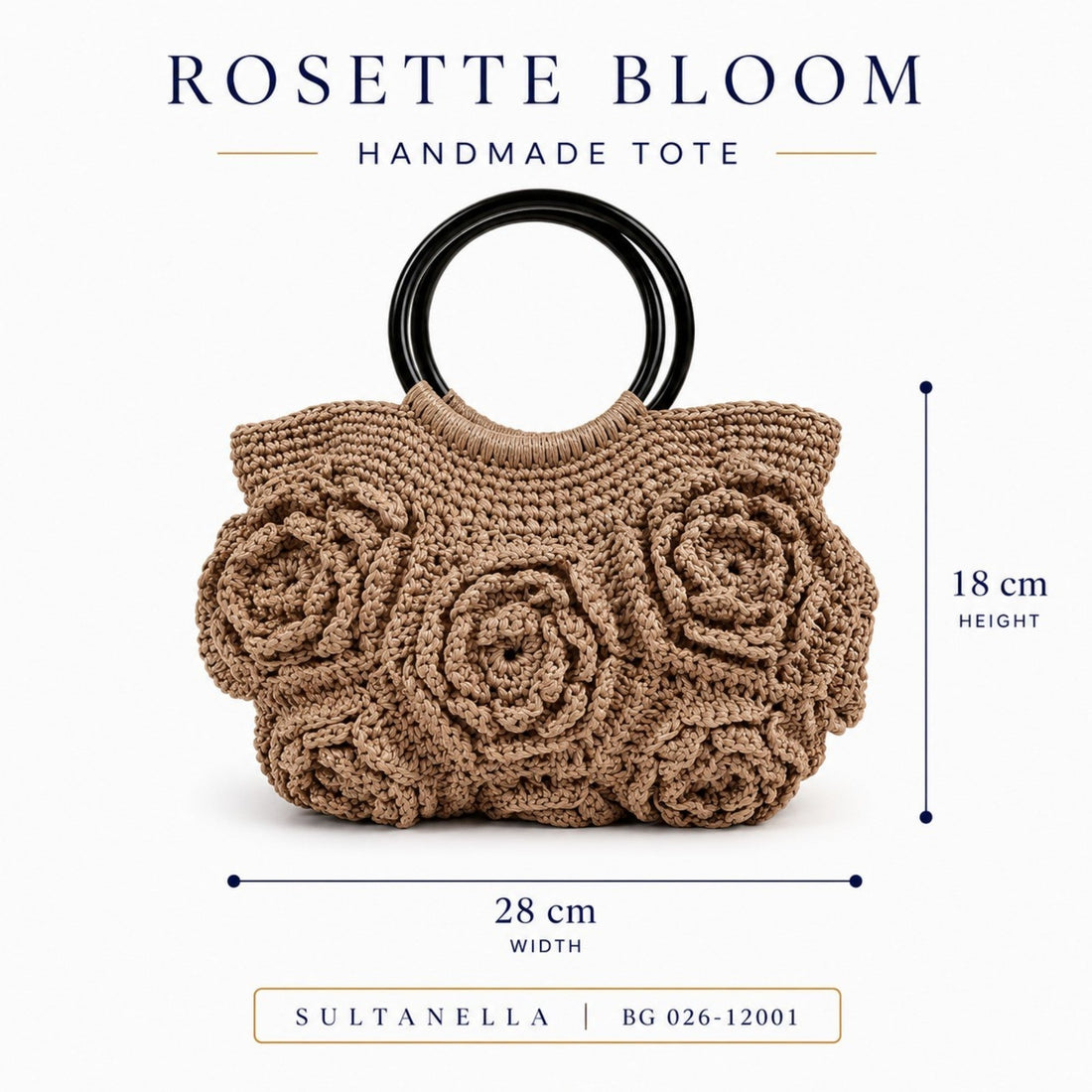 Rose Bloom Handmade Handbag