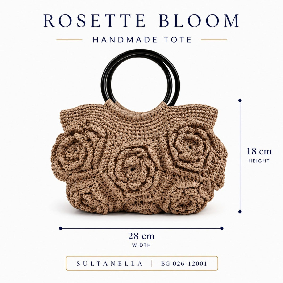 Rose Bloom Handmade Handbag